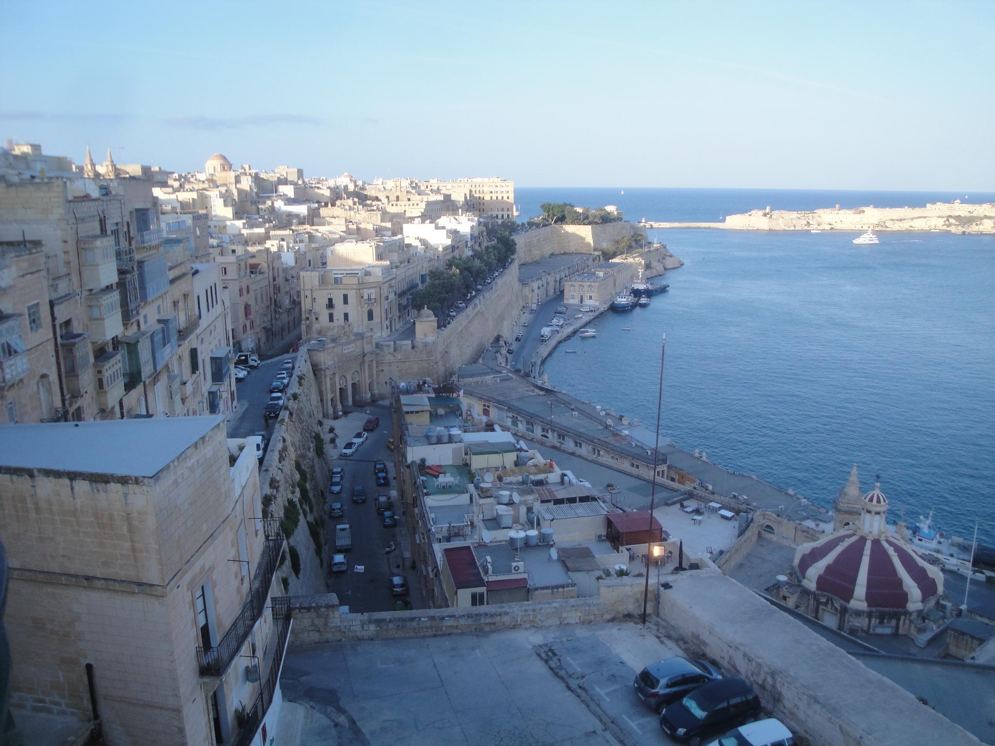 Photo du quartier de l'hotel British depuis Upper Barrakka Gardens