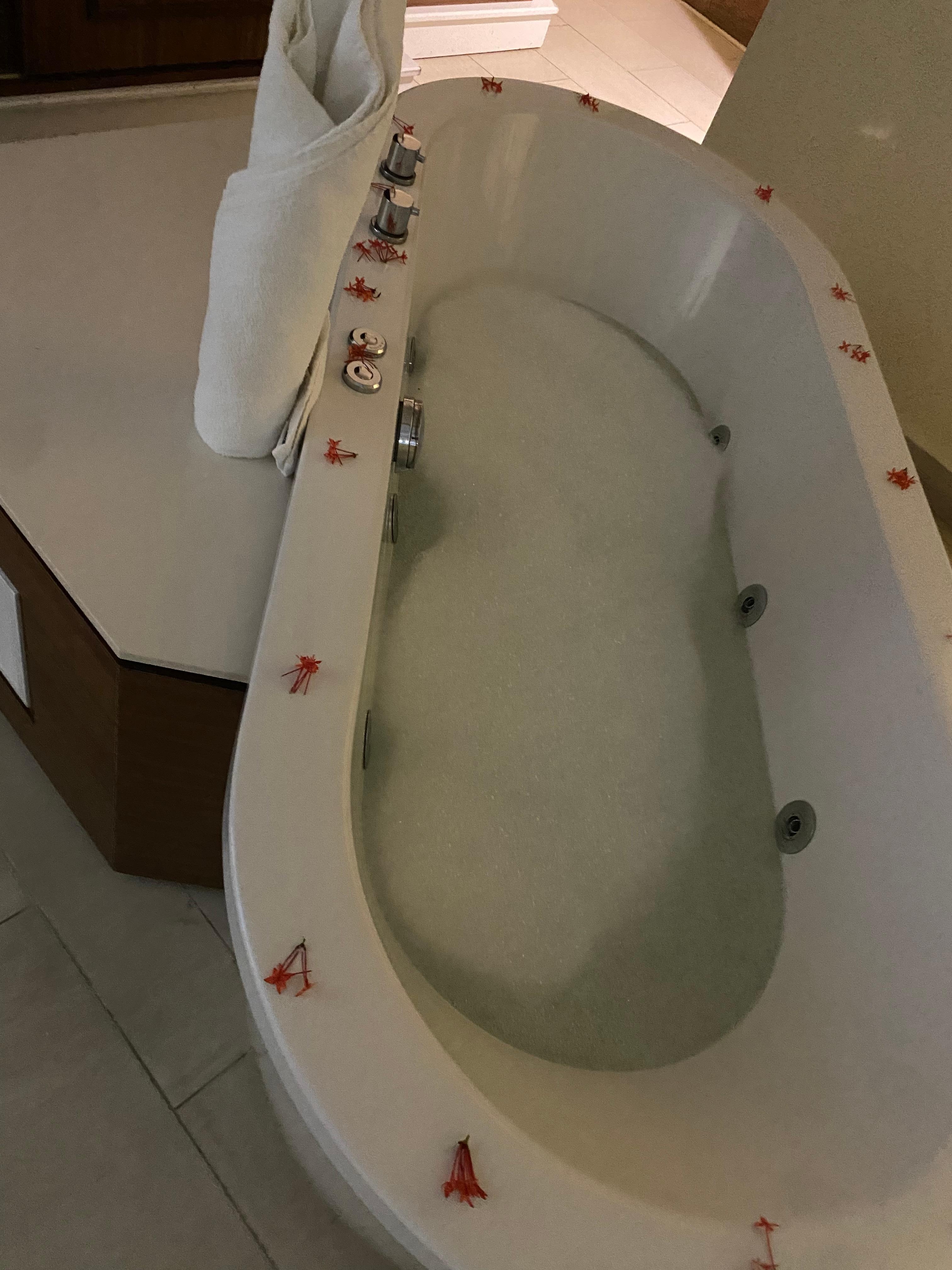 After all the walking around the resort