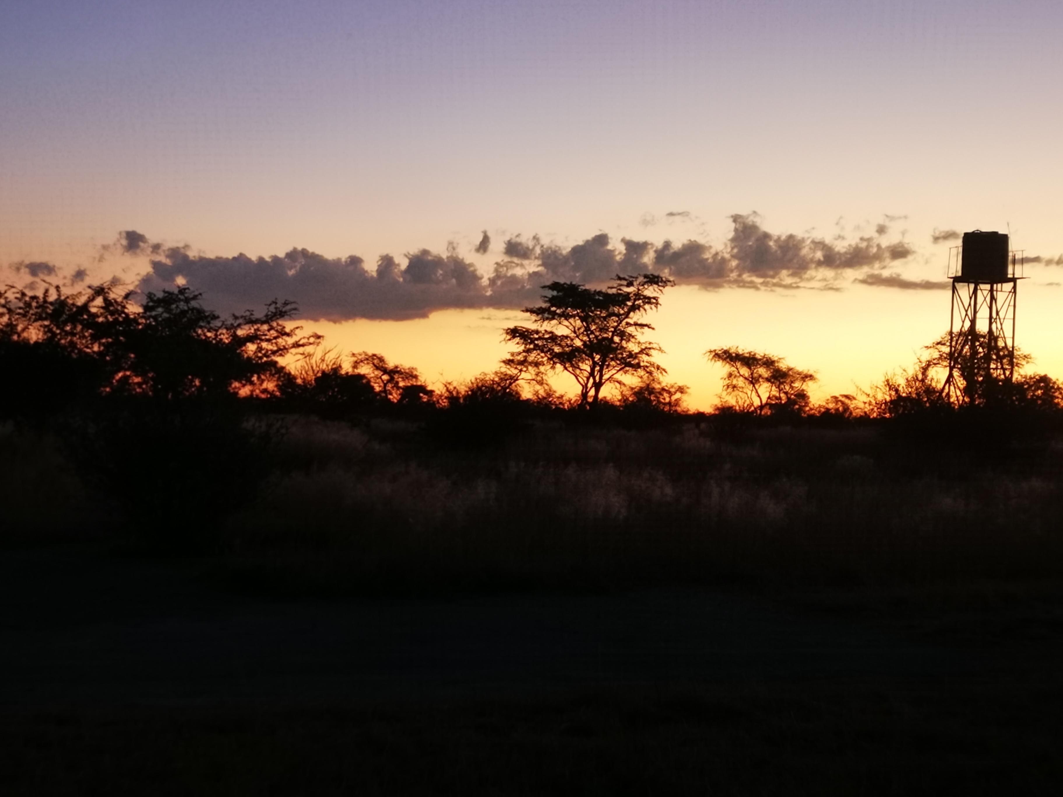 Sunset from the camp.