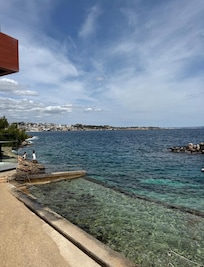 private beach