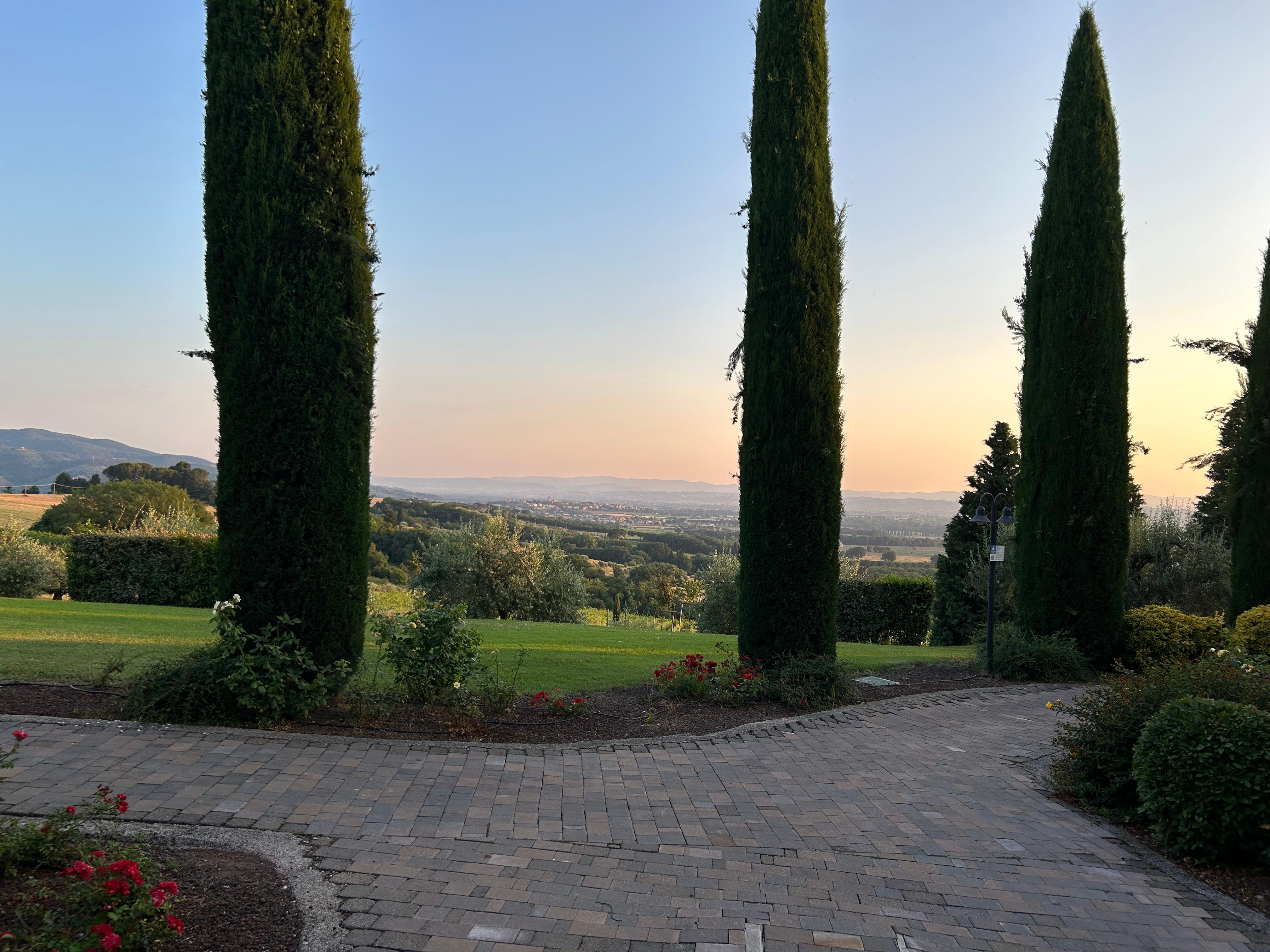 Vista dalla nostra stanza. 