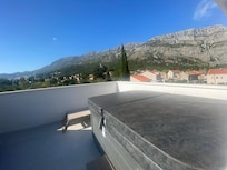 Hot tub and views