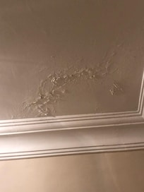 Water stains on ceiling
