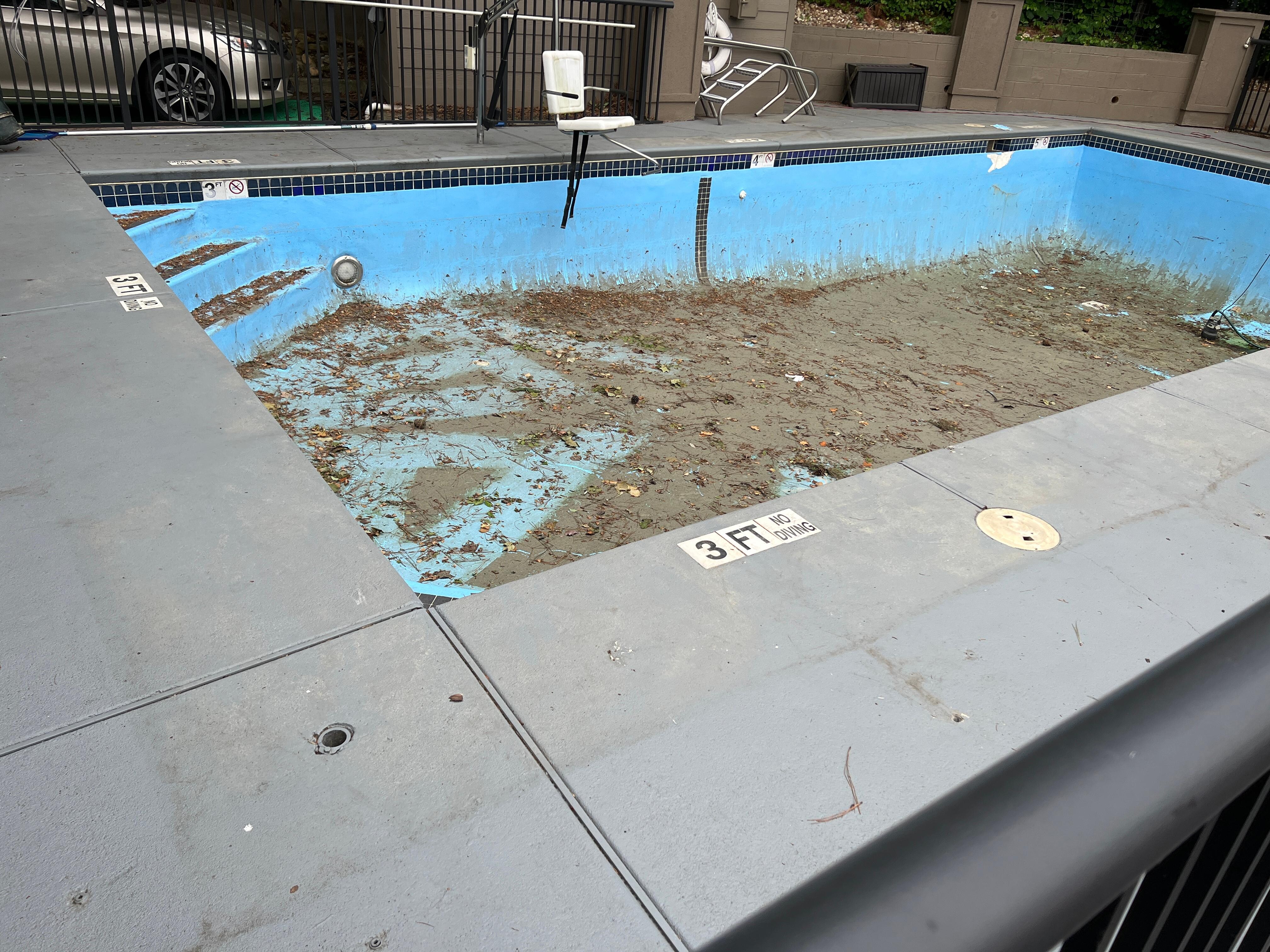 Pool out of service for quite a while