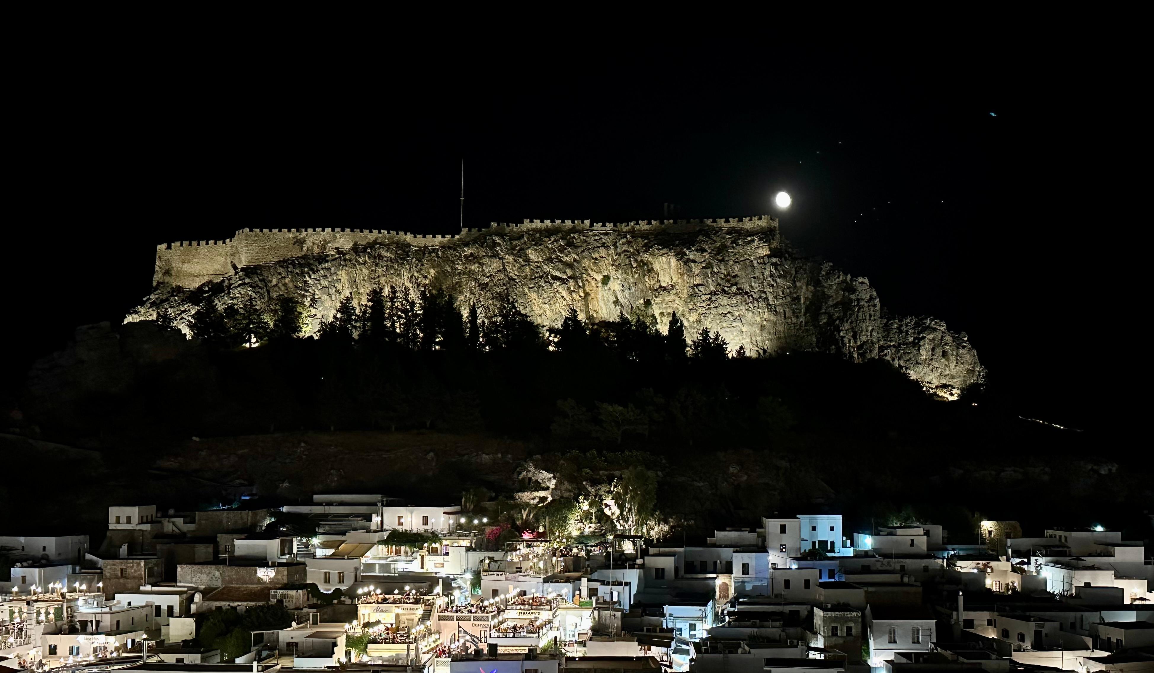 Moon over the Acropolis