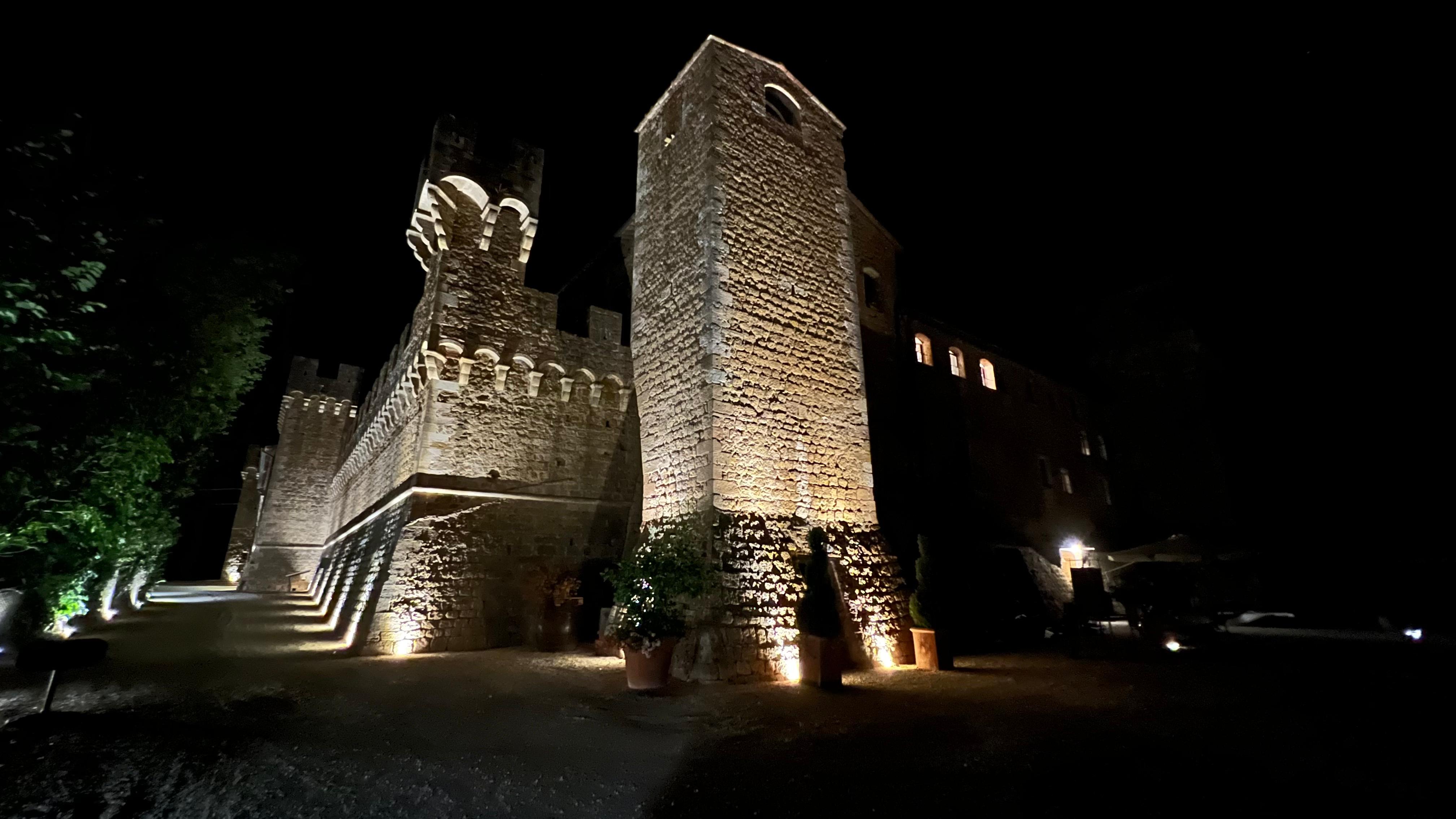 Night shot of Castel B&B