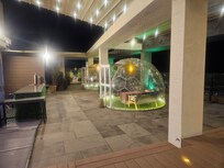 Heated dome on rooftop with ocean/city view