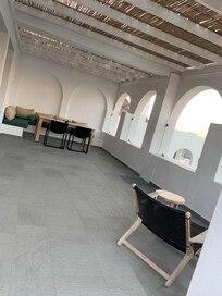 The villa private covered veranda