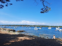 Île Saint Honorat mit Blick auf die Île Sainte Marguerite