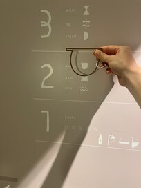 Each room has their own key hanger