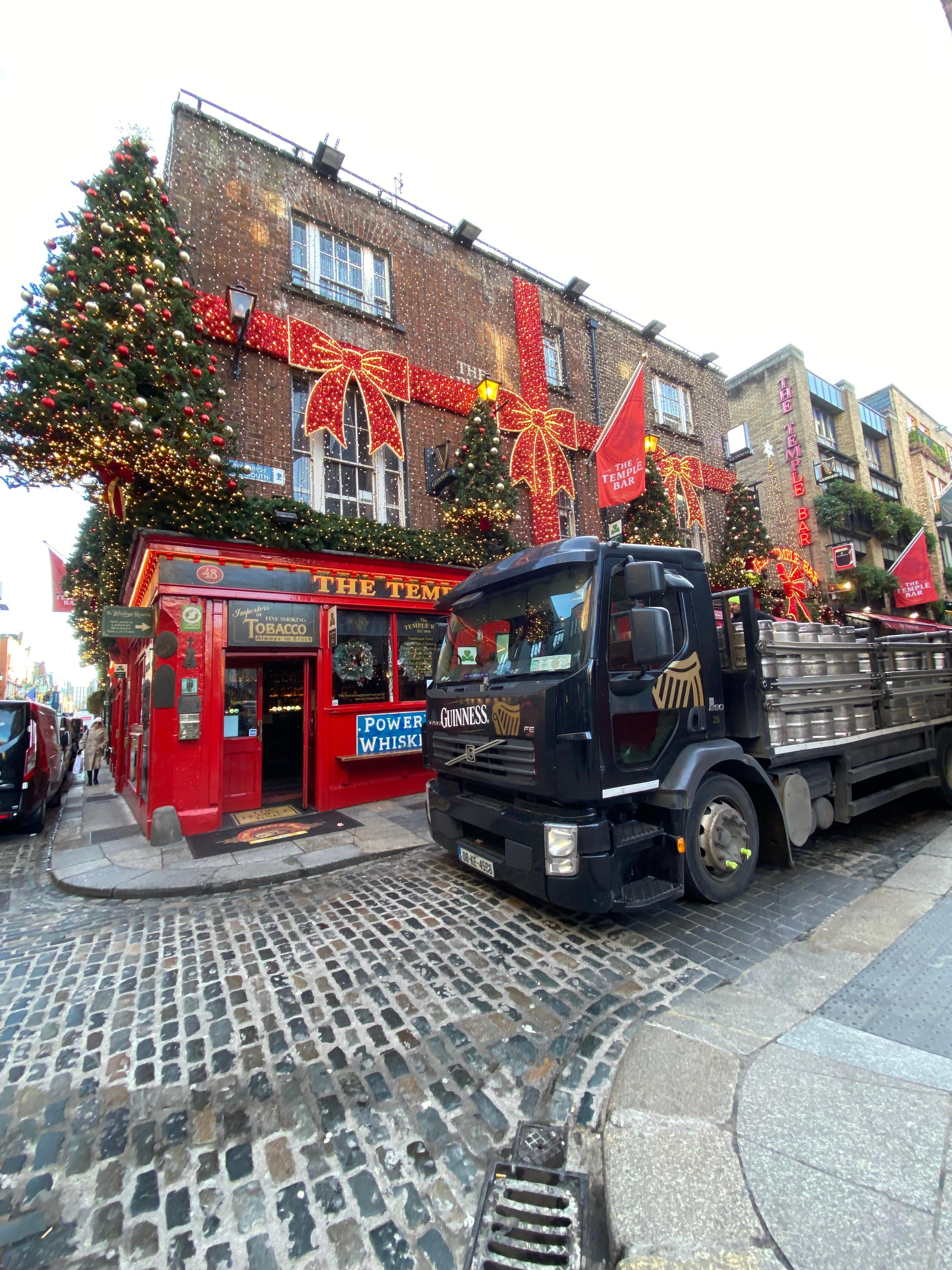 The Guinness truck delivery refilling after my visit 😂 