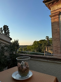 view from breakfast terrace