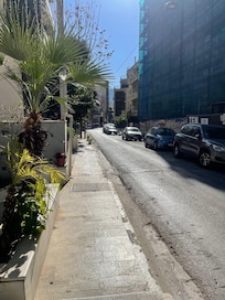 Street view outside hotel