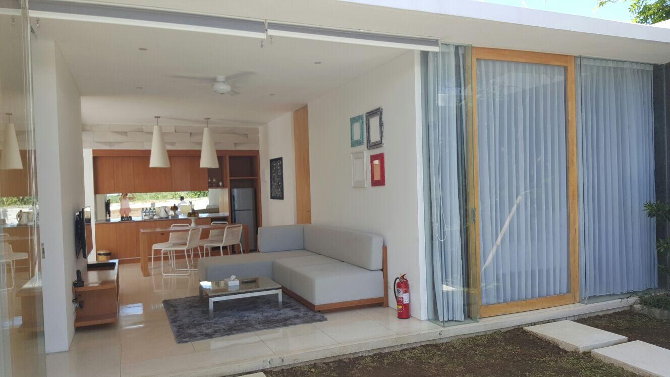Living room bedroom from pool