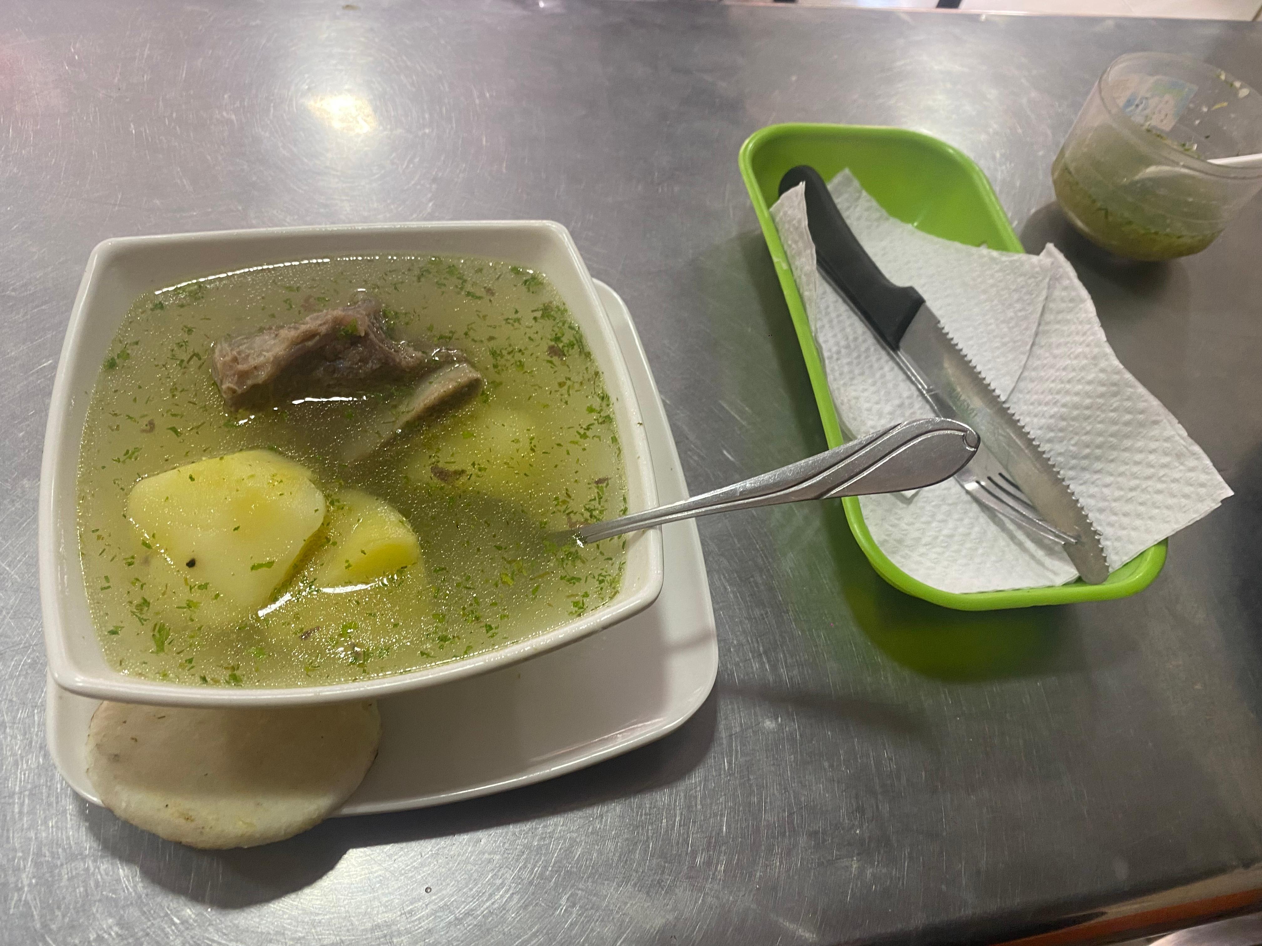 Weird Colombian breakfast