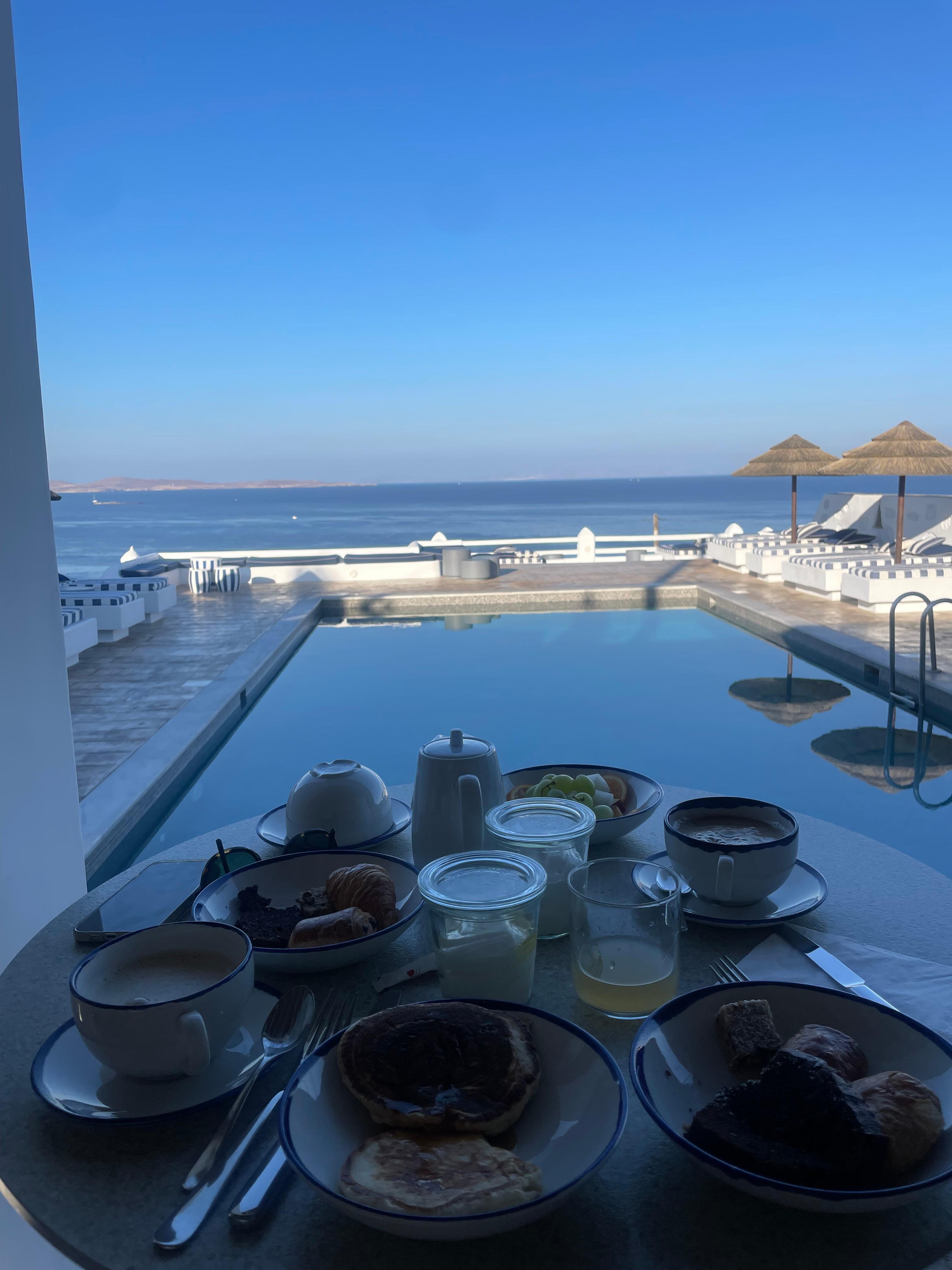 Petit dej et vue 