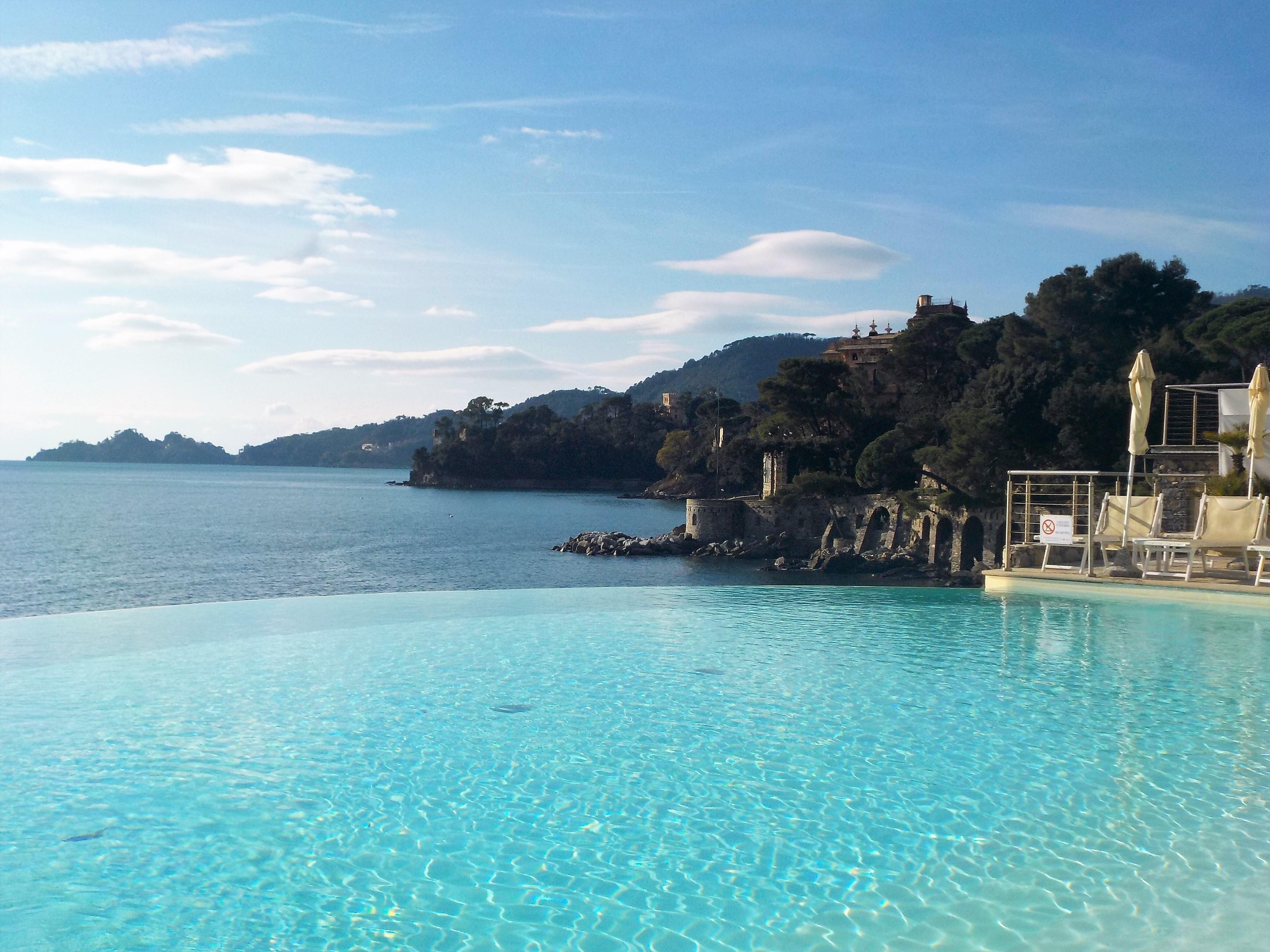 Hotel's infiniti pool with spectacular views