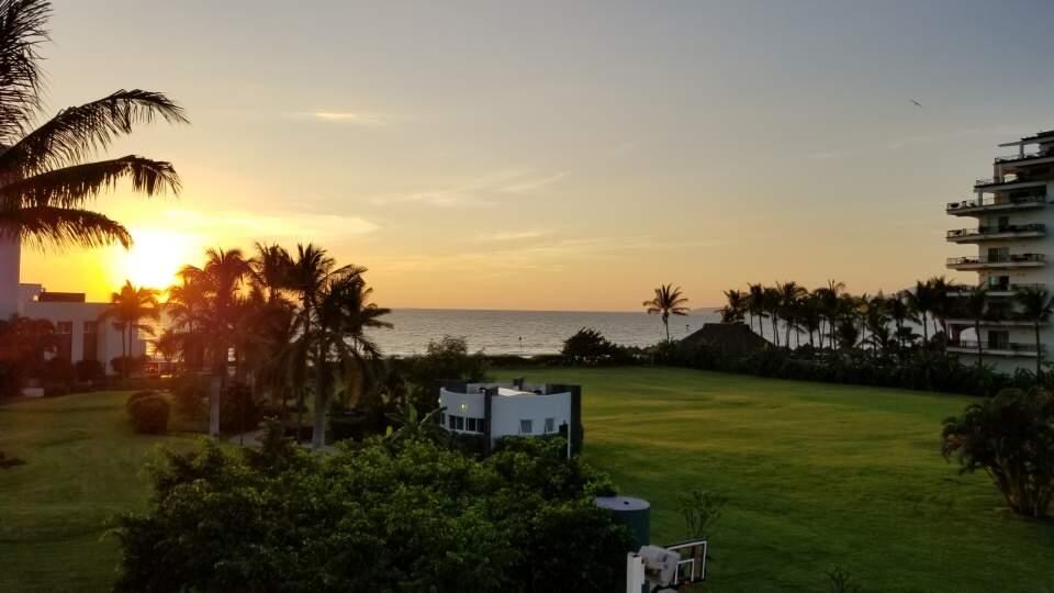 Sunset from our room.