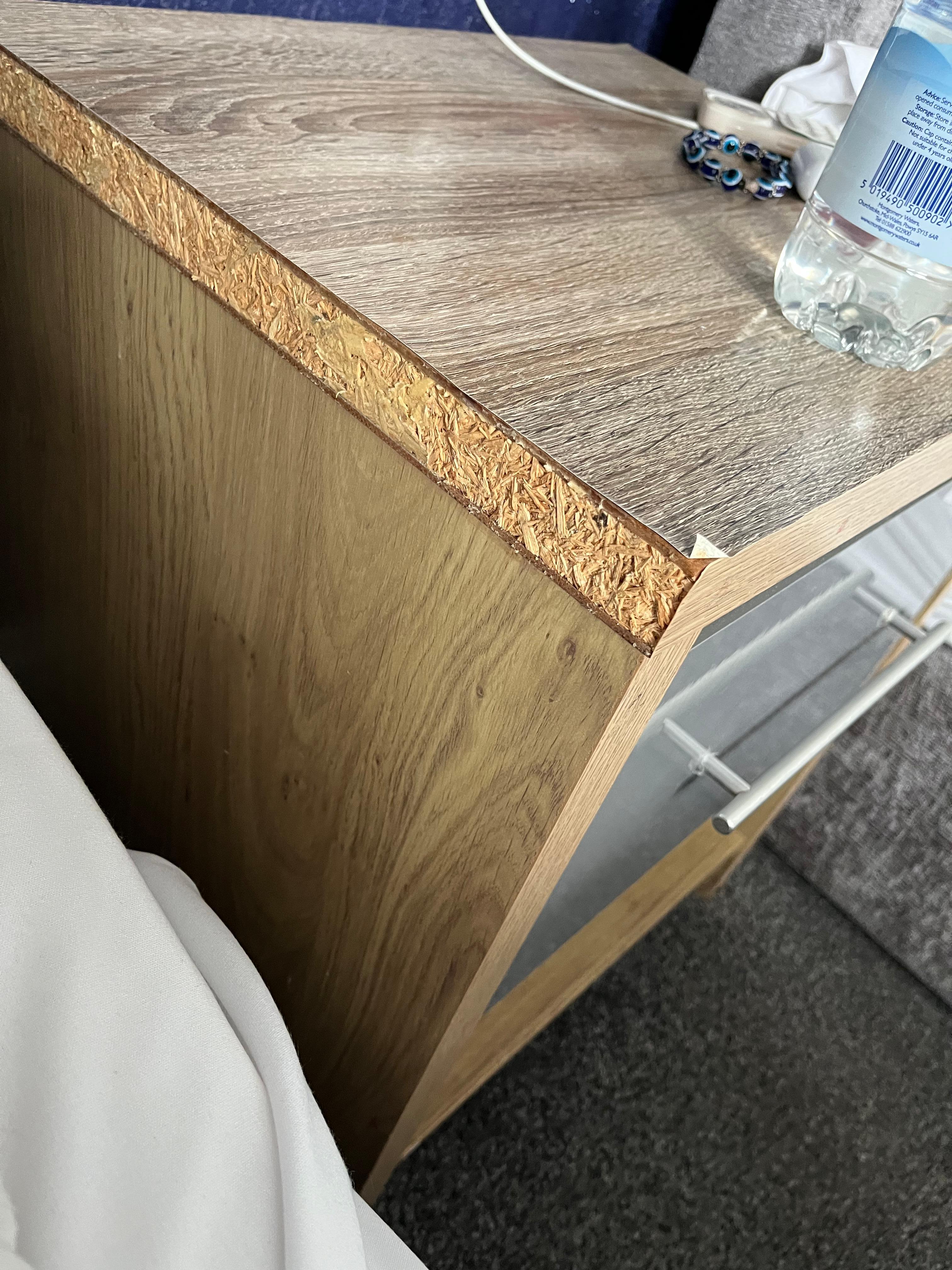 Tatty bedside cupboard 