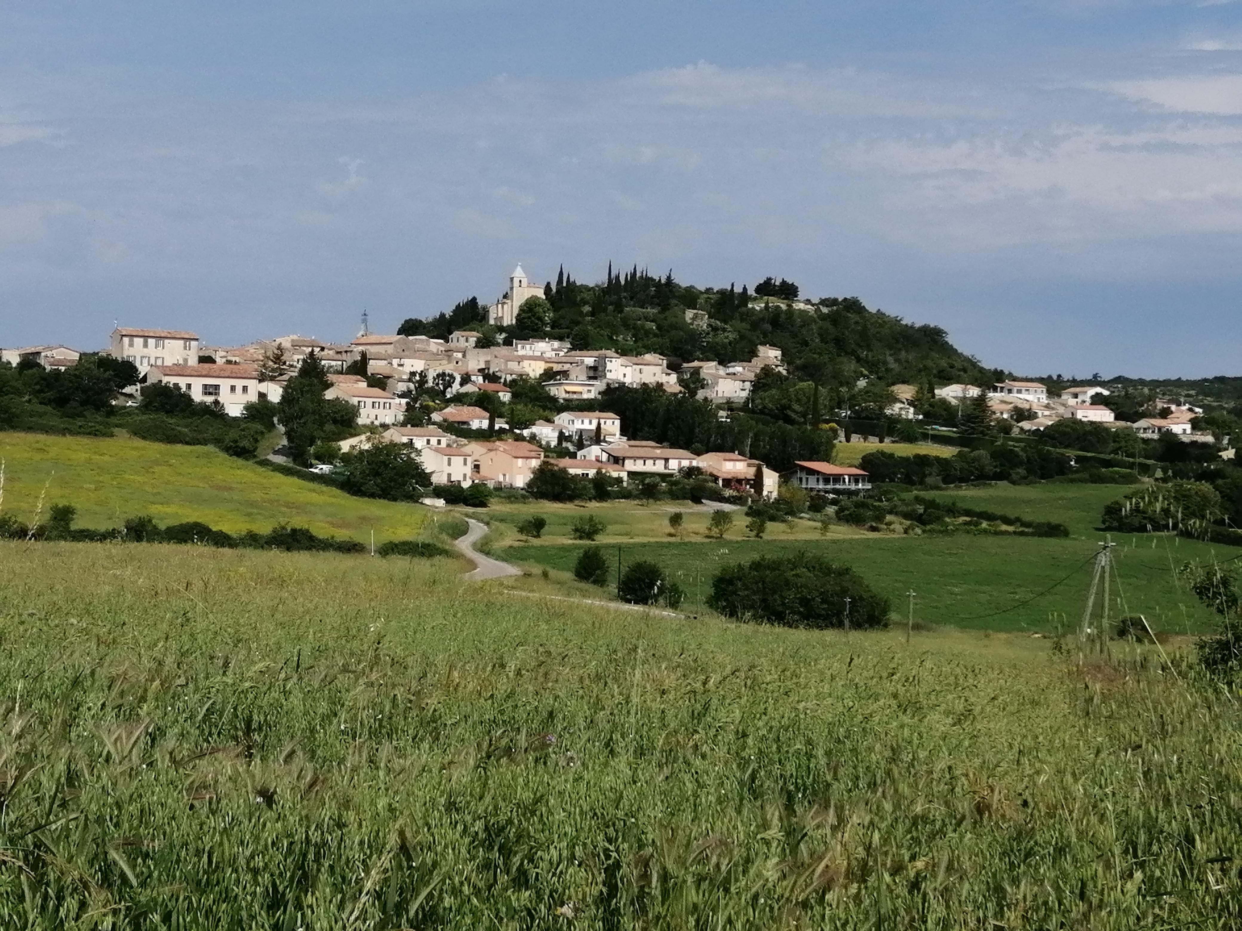 Vu du village depuis le moulin