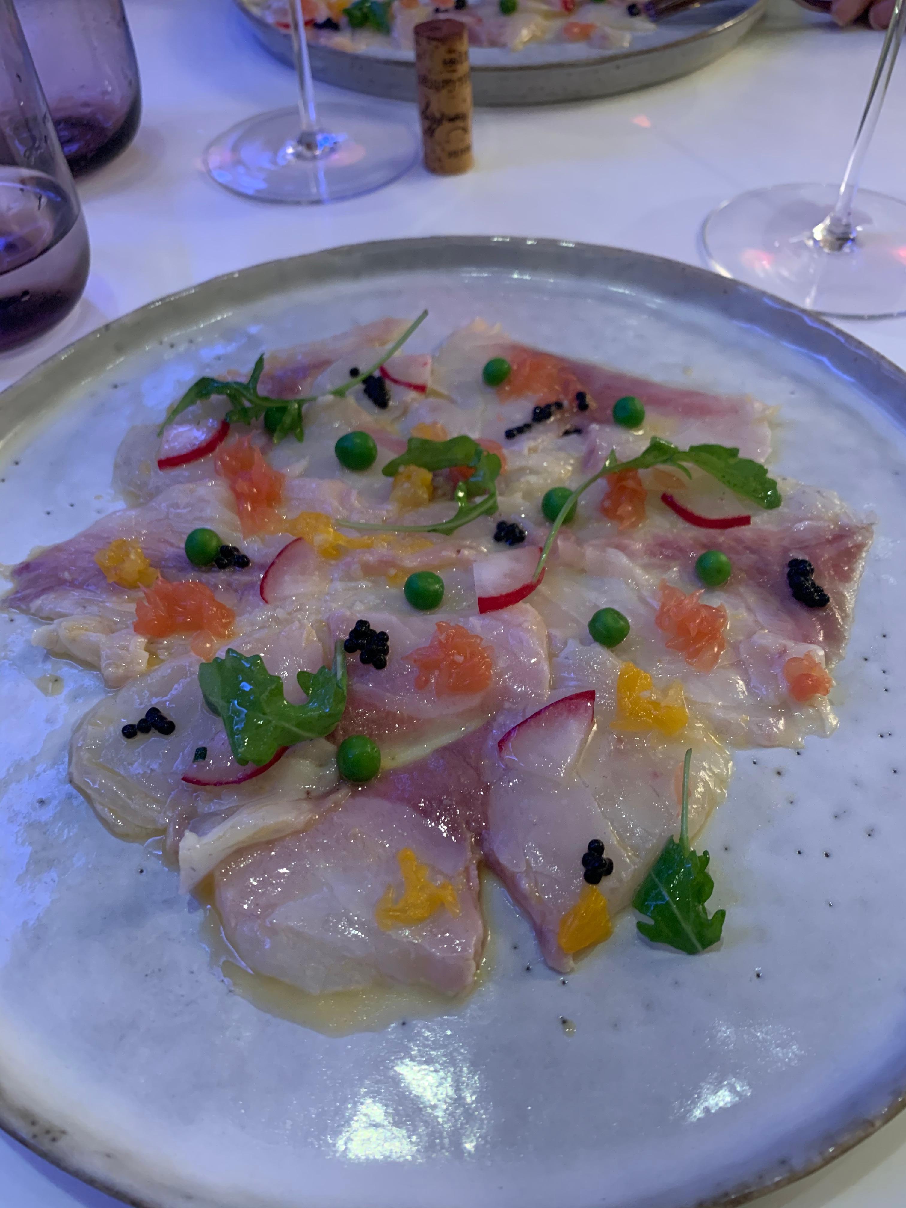 Very nice carpaccio dish