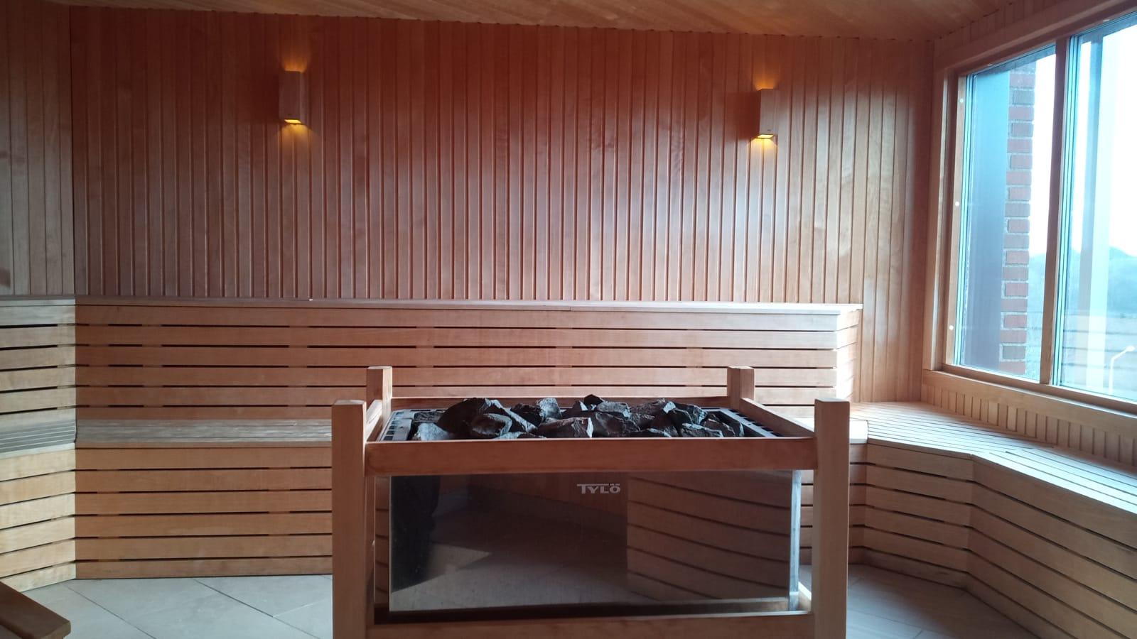 Sauna in der 9. Etage