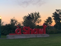 Park on the river across from hotel