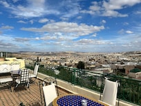 view from upper terrace