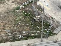 Lots of trash in area