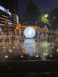 Outside hotel