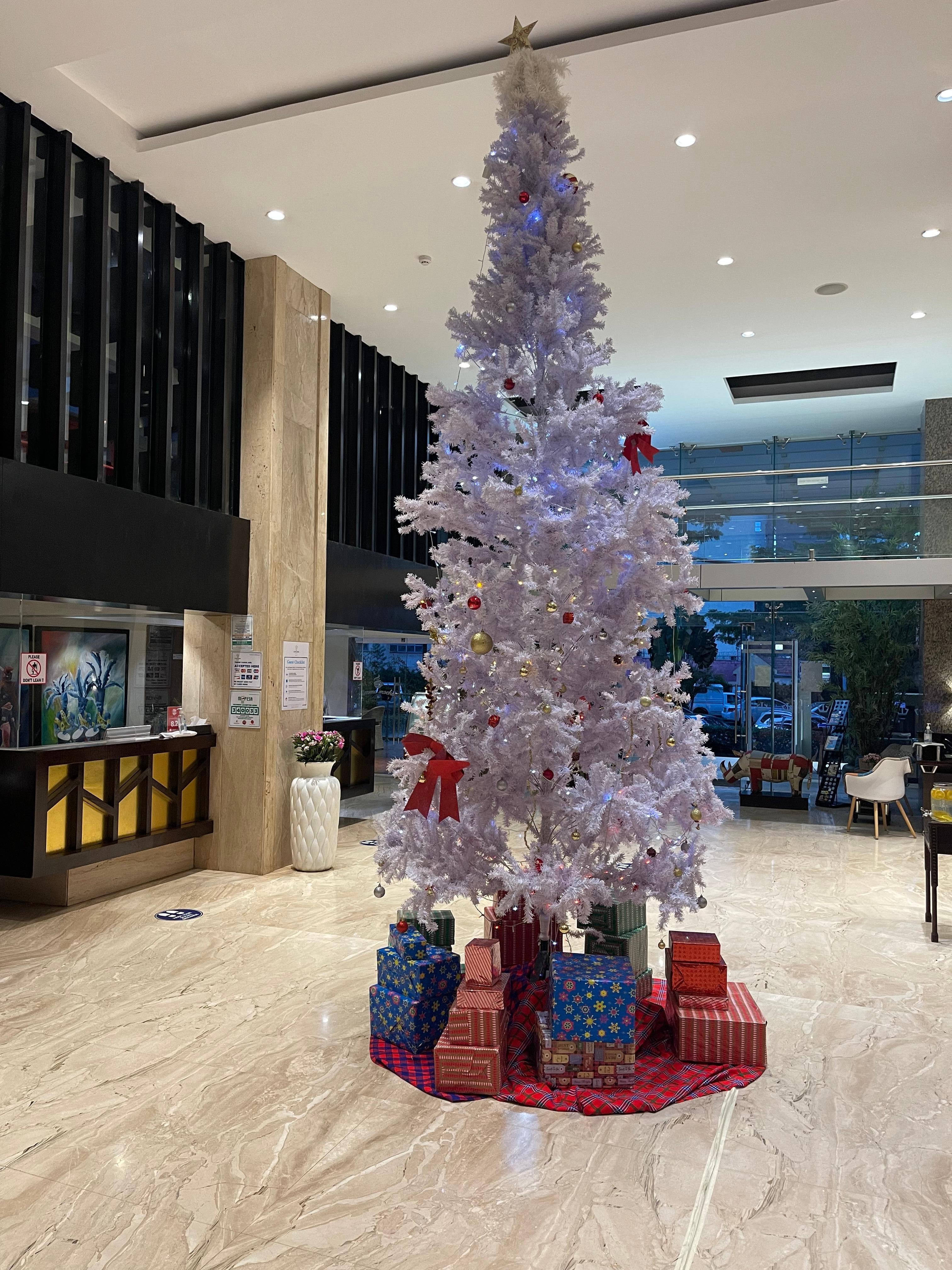 Reception ready for Christmas 