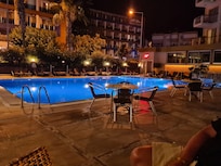 Pool in the evening.