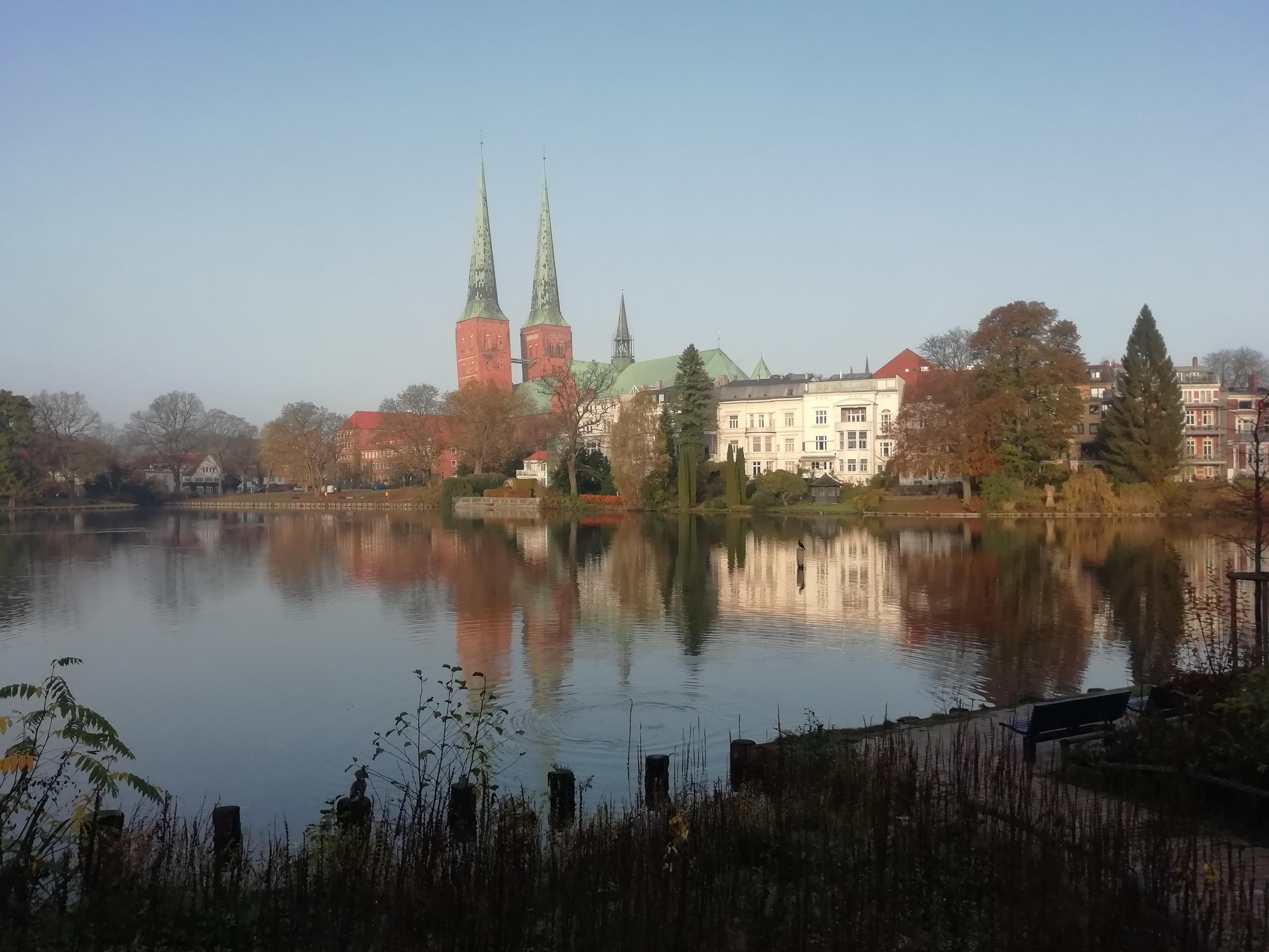 Blick auf den Mühlenteich, wenige Meter vom Hotel entfernt.