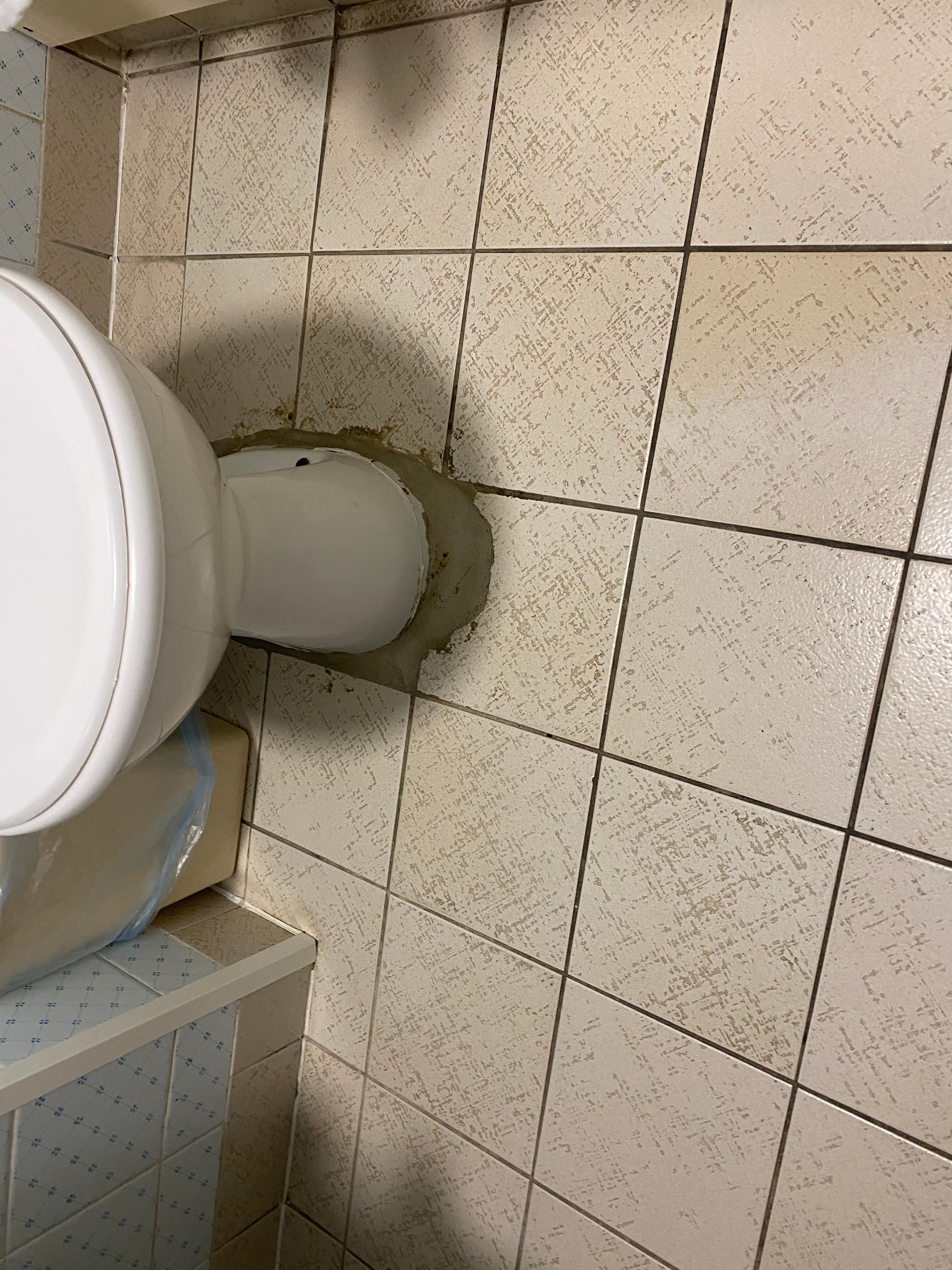 Bathroom floor tiles