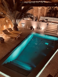 Pool area by night :)