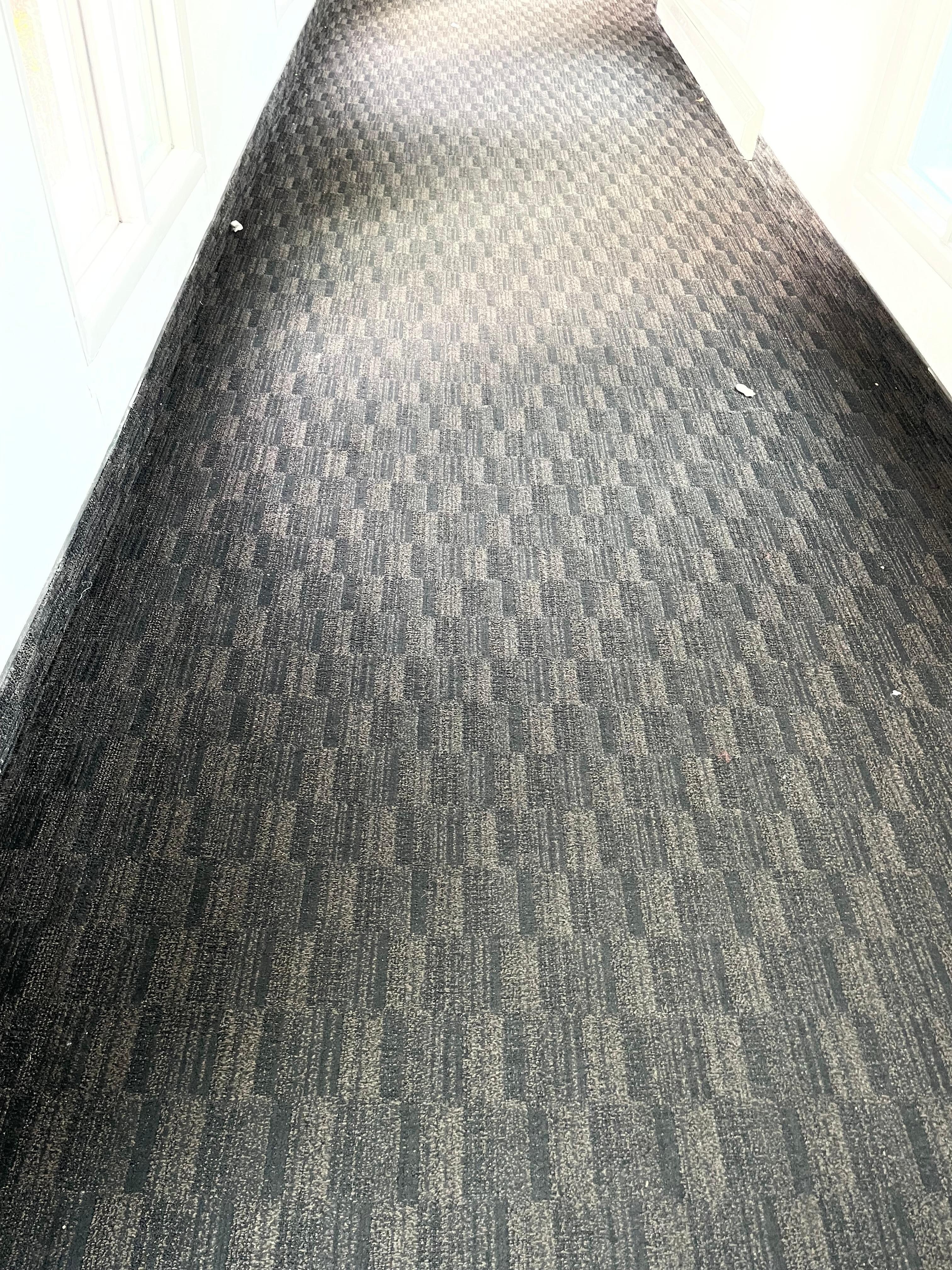 Filthy hallway at 11am