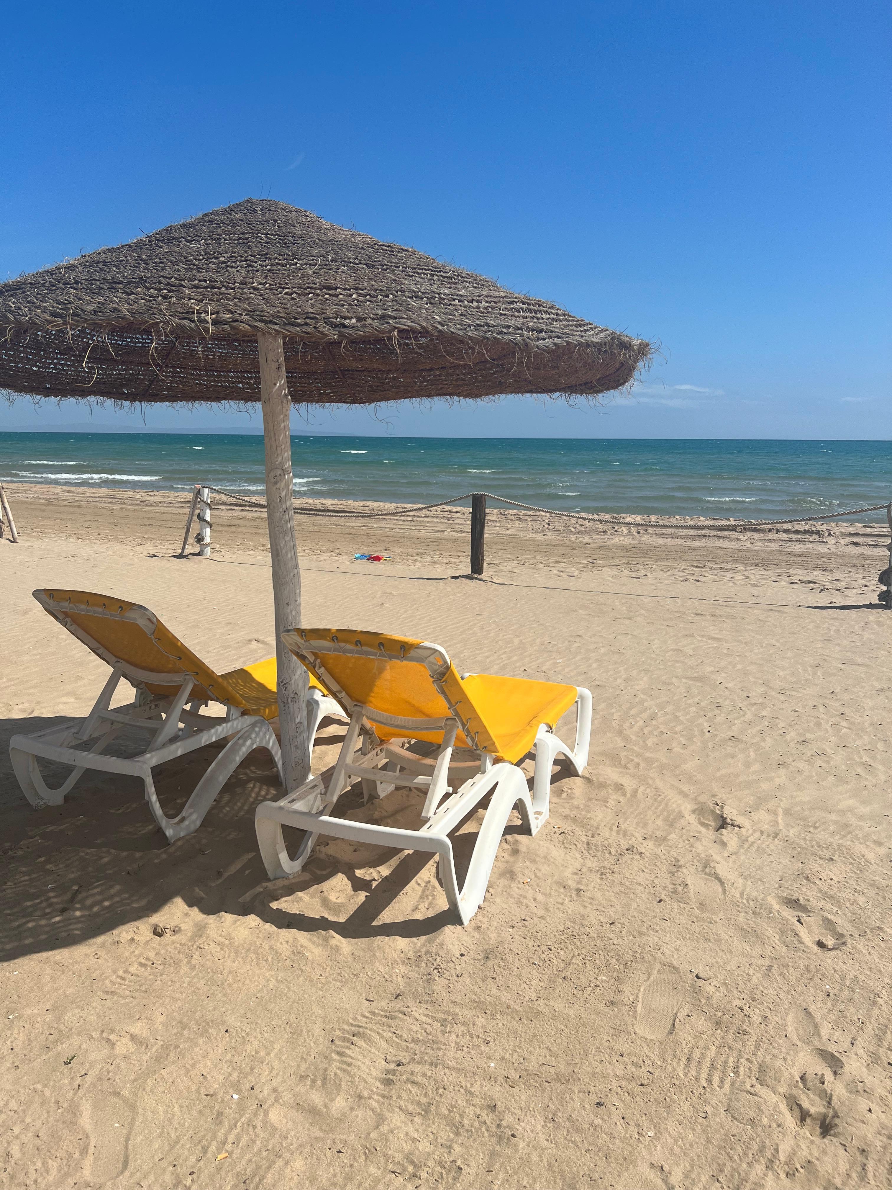 Hotel’s beach spot