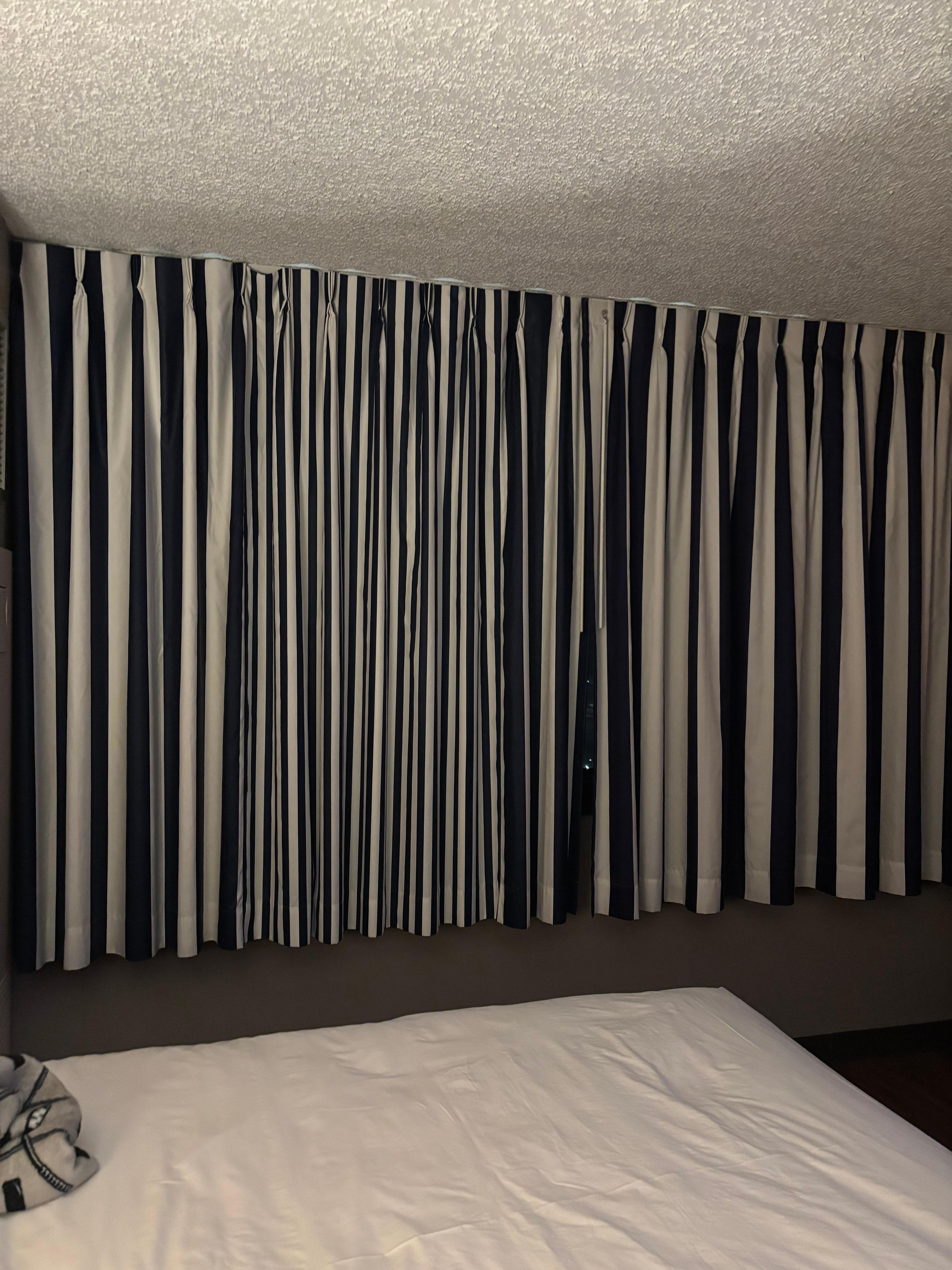 Curtains don’t match 