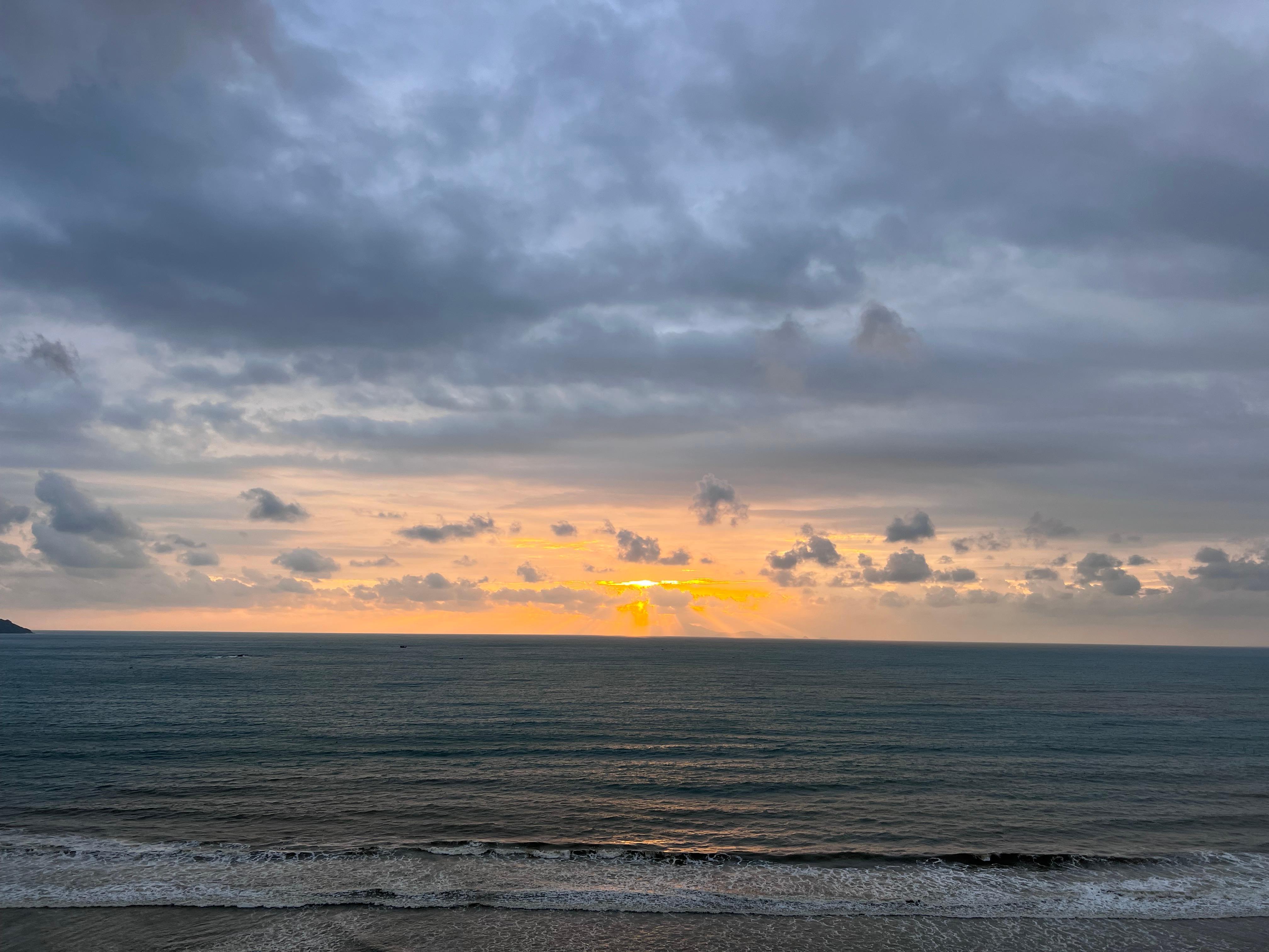 Sunrise from the balcony