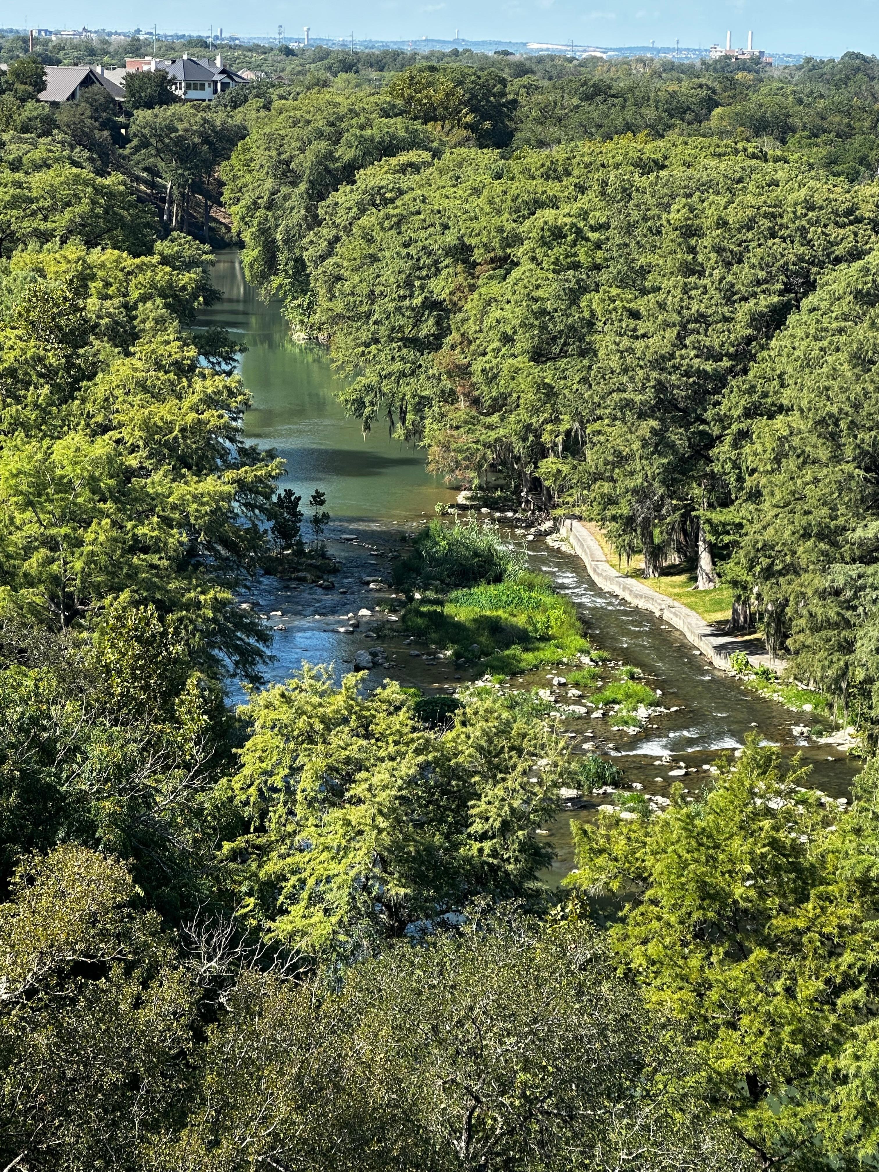 View of the river from our balcony