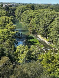 View of the river from our balcony