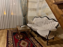Lower floor of the duplex suite