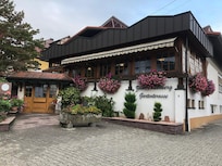Cute hotel and beautiful flowers