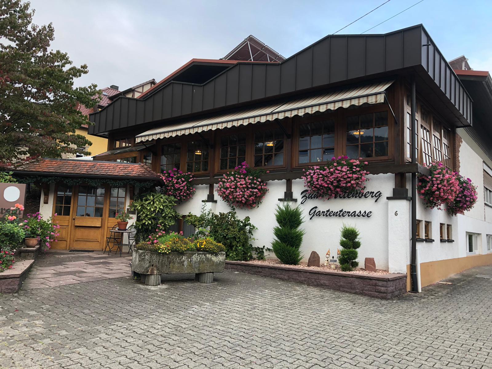 Cute hotel and beautiful flowers 