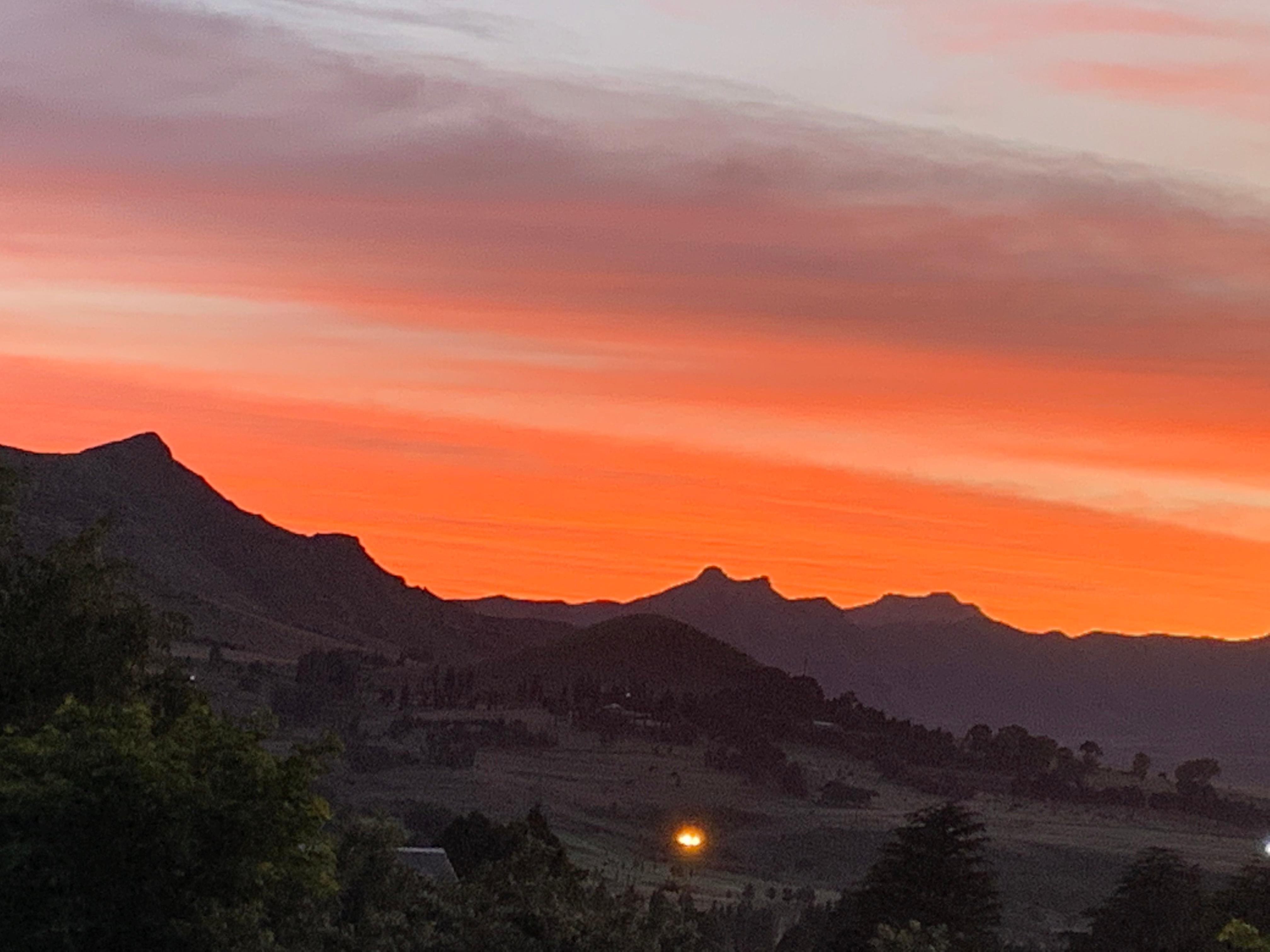 Sunrise from the patio