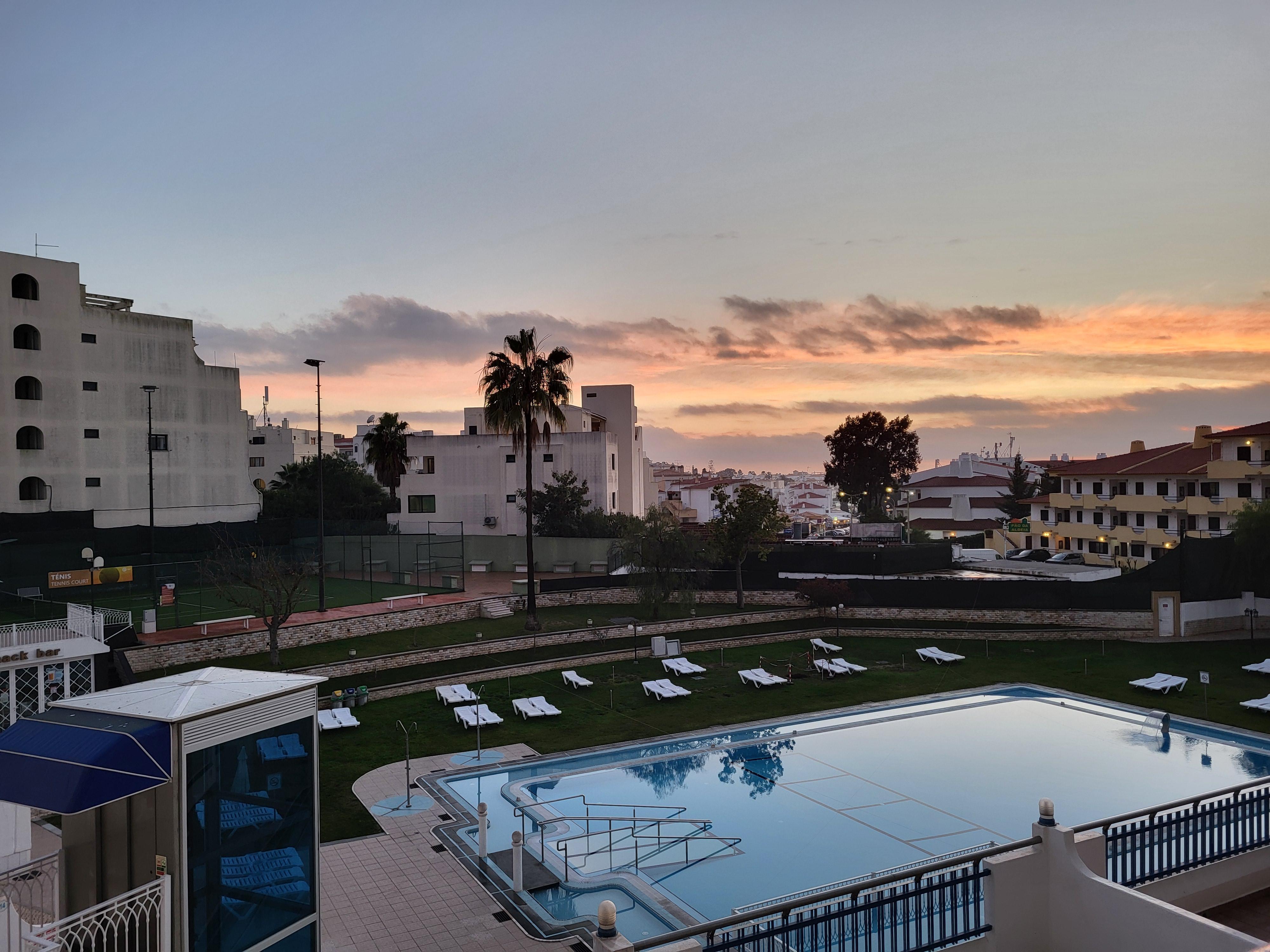 Sunset from the balcony