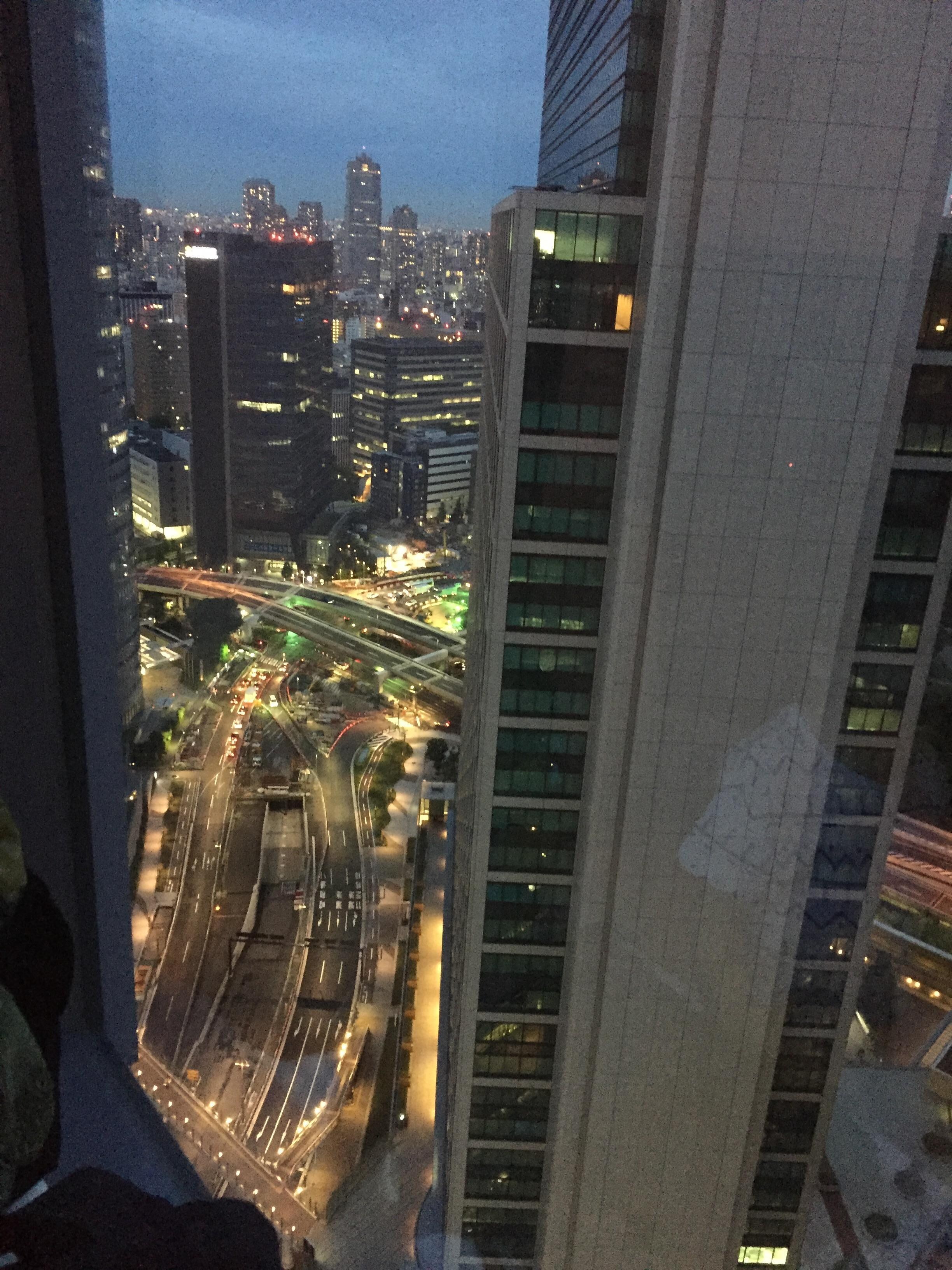 City view from window
