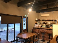 海の見える共有スペース フリードリンクがありました