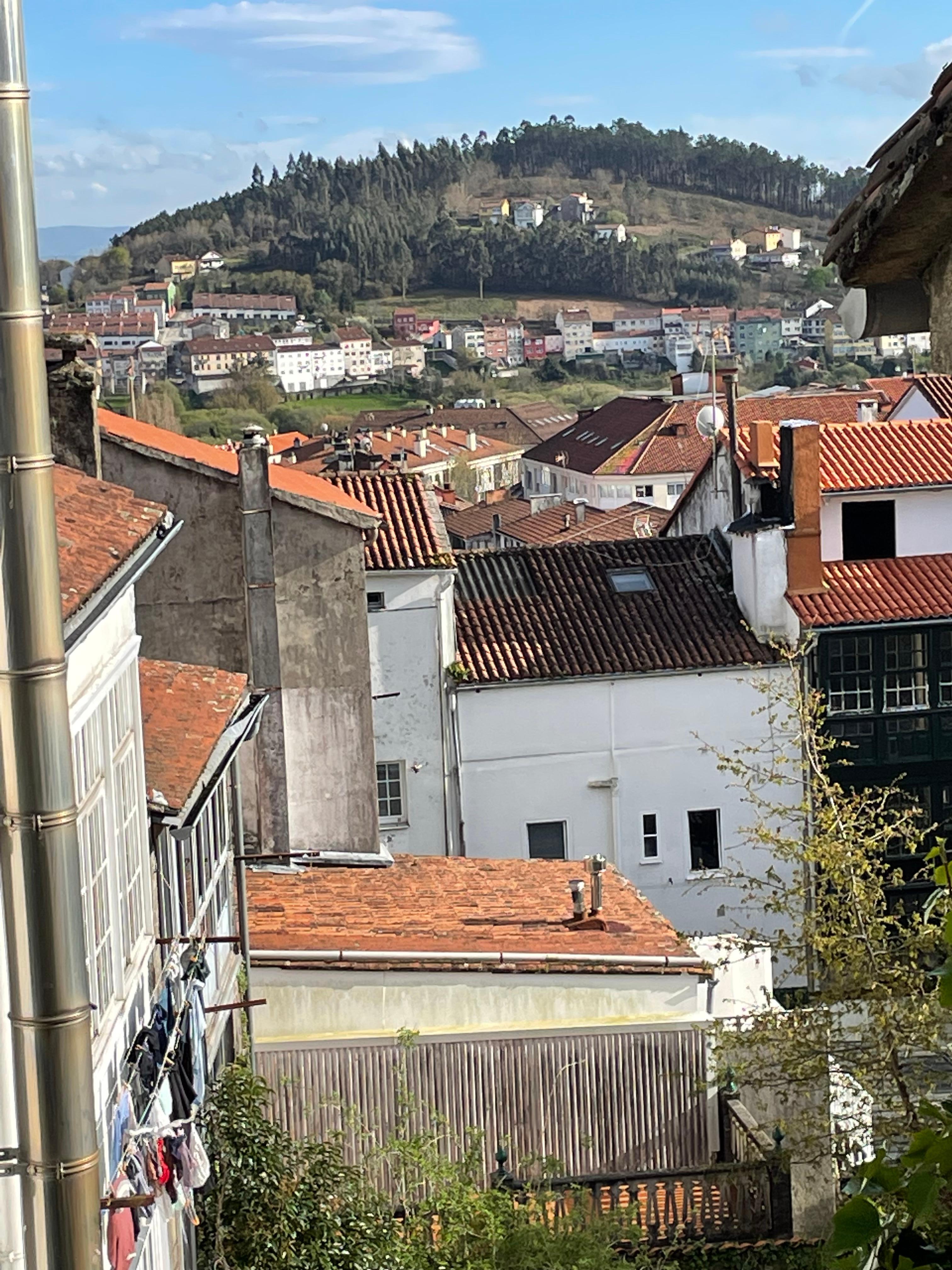 View of Santiago from bedroom window