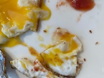 Raw egg for breakfast